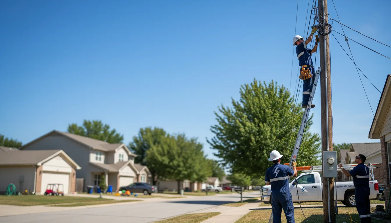 Residential electrician providing installation services in Hortonville, WI